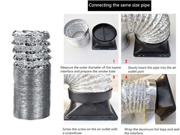 150mm Flexible Ducting Ventilation Pipe Hose Tube Kitchen