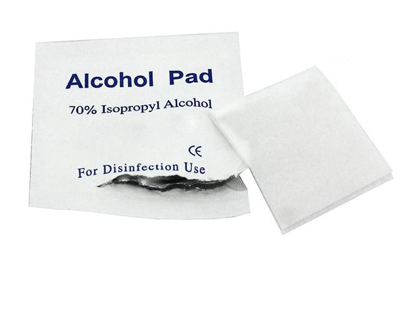 100PC Nail Alcohol Pads Skin Swabs Wipes Cleansing