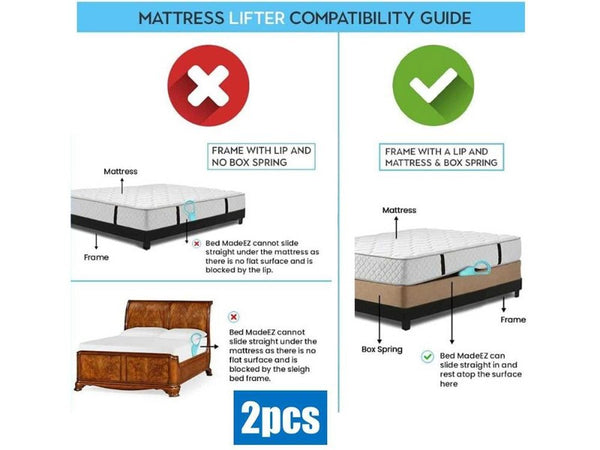 2pc Mattress Lifter Tool for Making Beds & Lifting