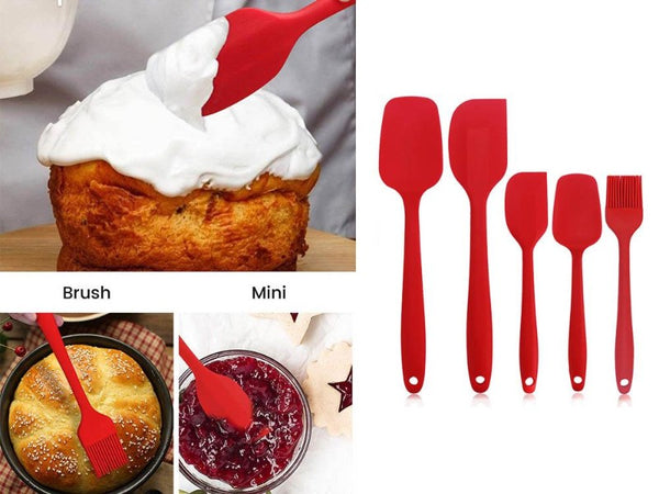 Seamless Silicone Spatula Set 5pcs