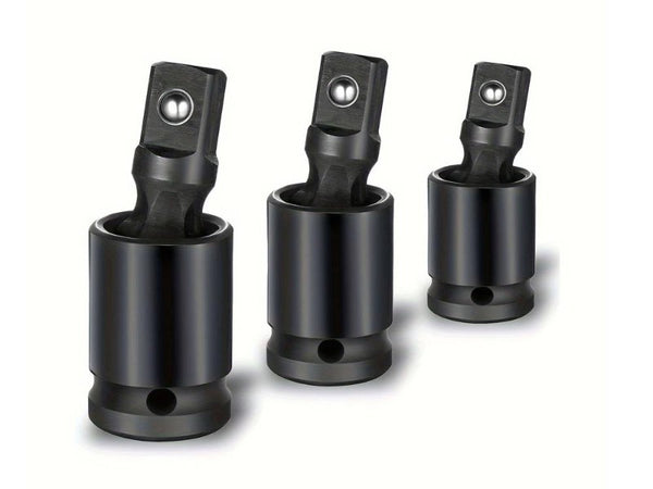 3pc 360 Degree Rotating Universal Joint Socket Adapter Set