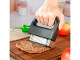 48-Blade Stainless Steel Meat Tenderizer Tool with Safety Lock