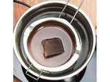 400ml 304 Stainless Steel Chocolate Melting Pot with Dual Spouts