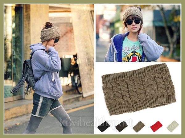 Knitted Hair Band Women Crochet Winter Ear Warmer Headband