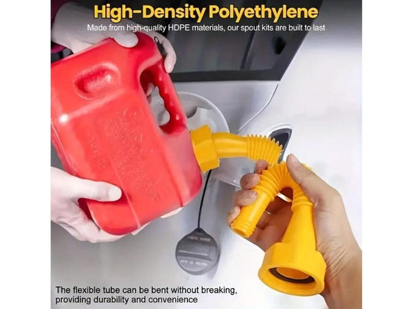 Fuel Can Nozzle Replacement Set - Leak-Proof Flexible Spout