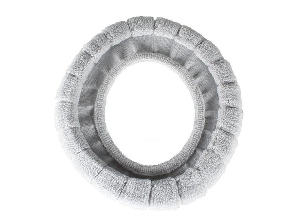 Soft and Warm Fabric Toilet Seat Cover-Light Grey