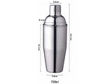 5pcs Stainless Steel Cocktail Shaker Set