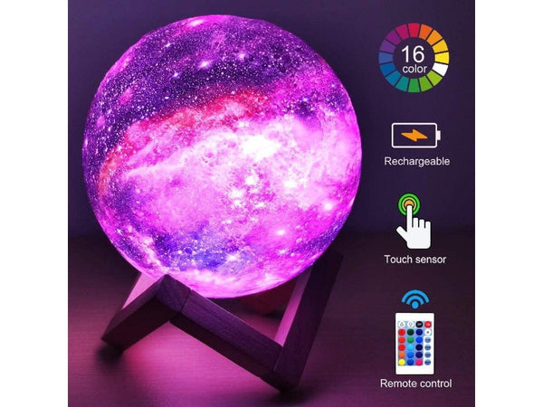 Moon Star Night Lamp with Remote Control