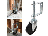 Spring-Loaded Gate Caster Wheel 100mm, 70kg Load
