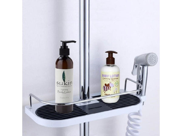 Bathroom Shower Rod Tray Storage Caddy