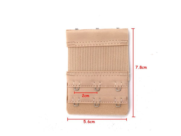 3pcs Elastic Bra Extender 3- Hooks 2 Rows