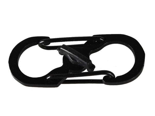 S-Shaped Stainless Steel Anti-Lost Keychain Key Lock