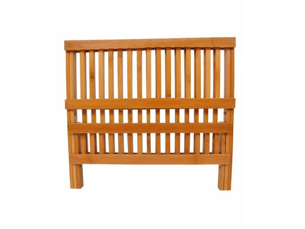 2-Tier Bamboo Dish Rack, Compact, Space-Saving