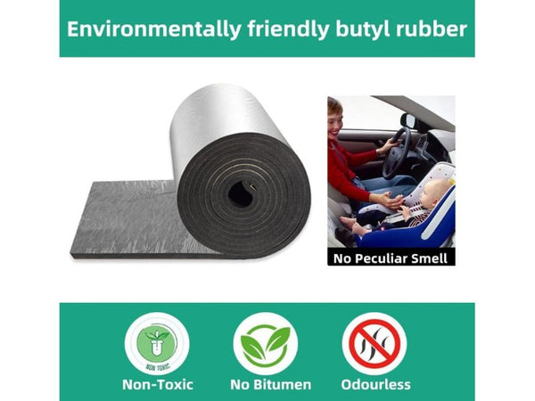 Car Sound Deadener Heat Mat 10mm 5m x 1m Noise Insulation