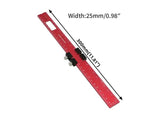 300MM Precision Woodworking Rule | Aluminum Slide Stop T-Square