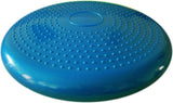 Inflated Wobble Cushion with Hand Pump, Air Stability Board (Extra Thick), Core Balance Disc for Adults, Sensory Wiggle Seat for Kids, Flexible Seating for All Age, 13.5in / 34cm Diameter