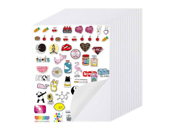A4 Sticker Paper Custom Vinyl Stickers Printing Paper Glossy x50