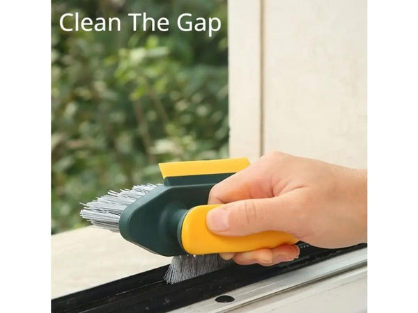 V-Shape Grout & Corner Cleaning Brush - 2-in-1 Scraper Tool