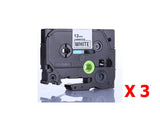 3 X Brother P-Touch TZ231 TZ2-231 Compatible Label Tape, Black on White