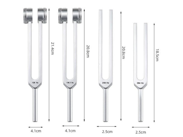 4pc Tuning Fork Set - Sound Healing & Meditation Frequency Tools