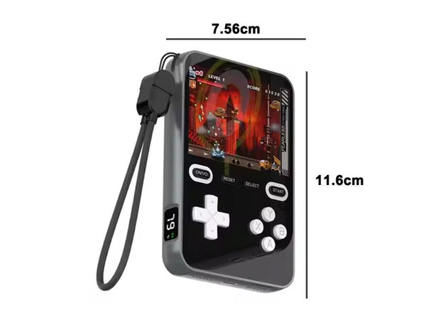 2-in-1 Wireless Power Bank & Handheld Console - 1500+ Games