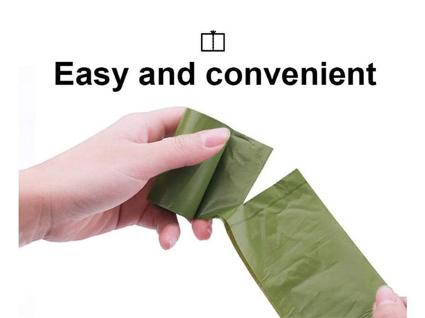 Lavender Scented Dog Poop Bags with Dispenser & Leash Clip