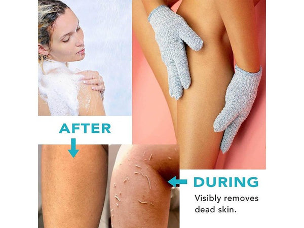 Exfoliating Gloves for Shower Spa Massage Body Scrubs