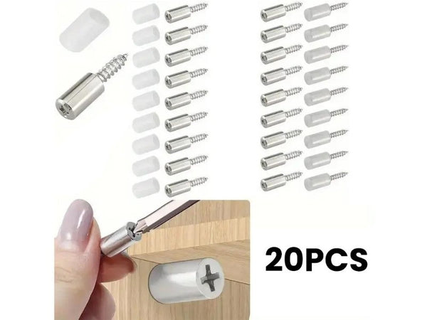 20PCS Self-tapping Screws Cabinet Laminate Support Holder Screws