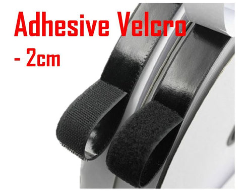 20mm x 1Meter Adhesive Velcro Tape Mount Roll Self Gripping Multi-Purpose