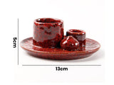 3-in-1 Ceramic Incense Burner Holder for Palo Santo Sage & Stick