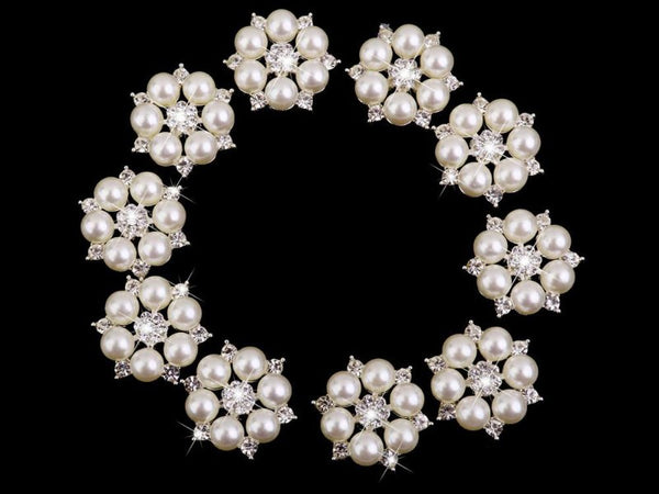 10PCS DIY Faux Pearl Button
