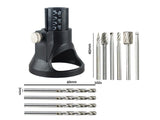1pc Rotary Burr Set with Cutting Guide Locator for Dremel