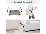 Portable Laptop Bed Desk - Foldable, Cup Holder & Tablet Slot