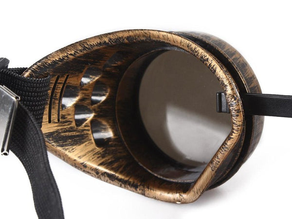 Brass Steampunk Goggles for Motorcycling/ Cosplay/ Parties