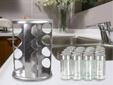 Revolving Spice Tower Spice Rack Set of 16 Spice Jars