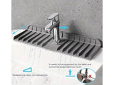 Silicone Kitchen Sink Faucet Splash Guard Mat - Grey 37x14cm