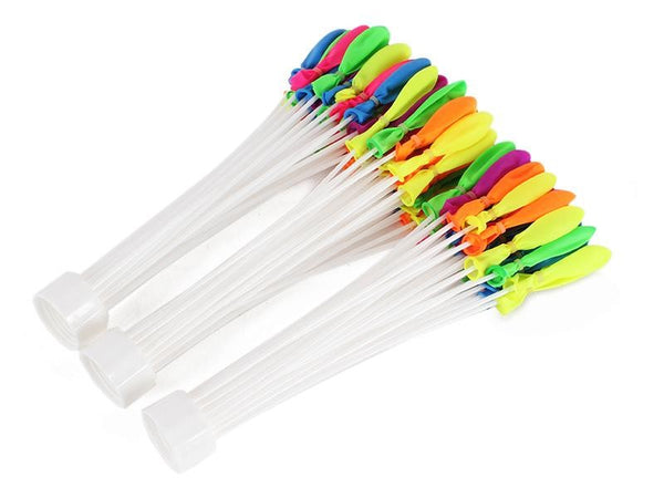 111 x Water Balloons & Hose Attachment Colourful