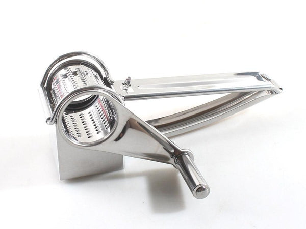 Rotary Cheese Grater Stainless Steel Hand Crank Shredder Slicer