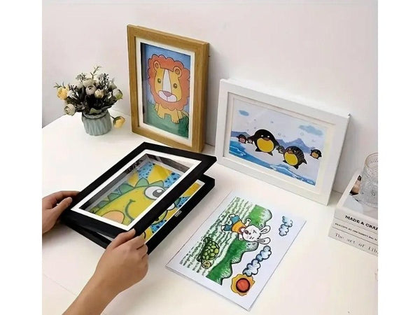 Kids A4 Art Frame Front Opening Magnetic Display Case