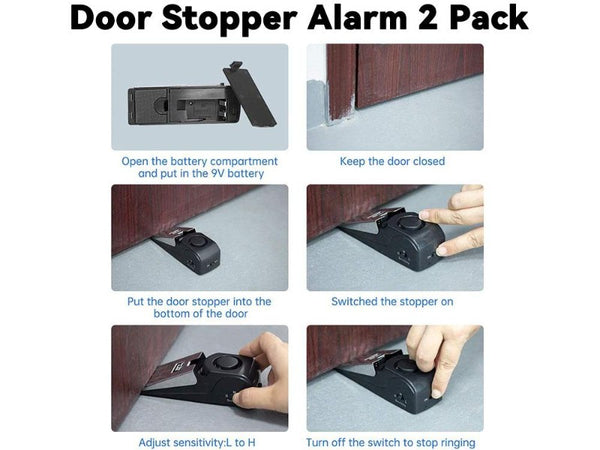 Door Stopper Alarm 2 packs