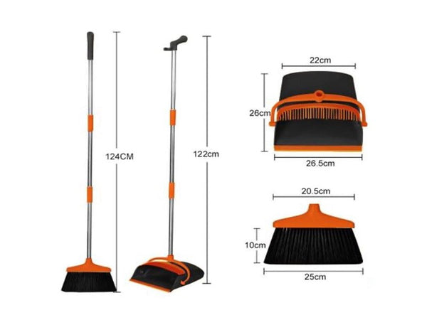 Adjustable Broom and Dustpan Set