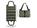 Tool Storage Bag Roll Bag Portable and with 5 Zip Pockets