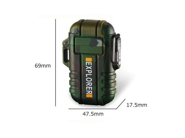 Waterproof Dual Arc Plasma Lighter - USB-C Electric Fire Starter