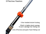 4x Multifunctional Fishing Rod Holder Clips Pole Organizers