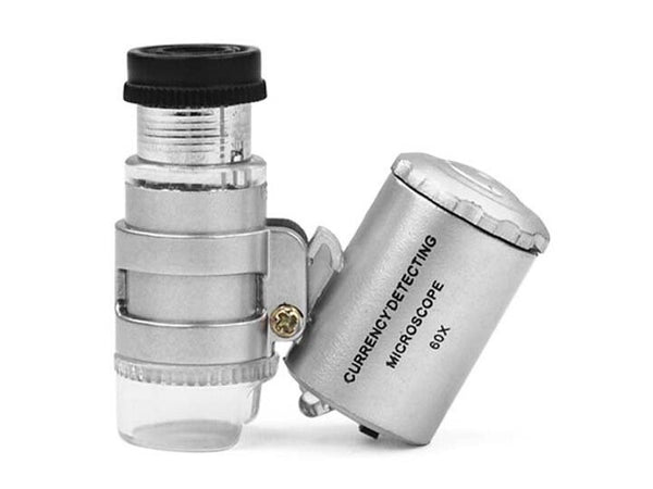 Mini 60x Jewellery Loupe Lighted Magnifier Microscope