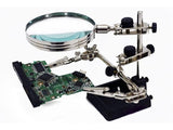 Workstation Magnifier Glass with Alligator Clamps