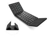 64-Key Foldable Wireless Bluetooth Keyboard with Touchpad
