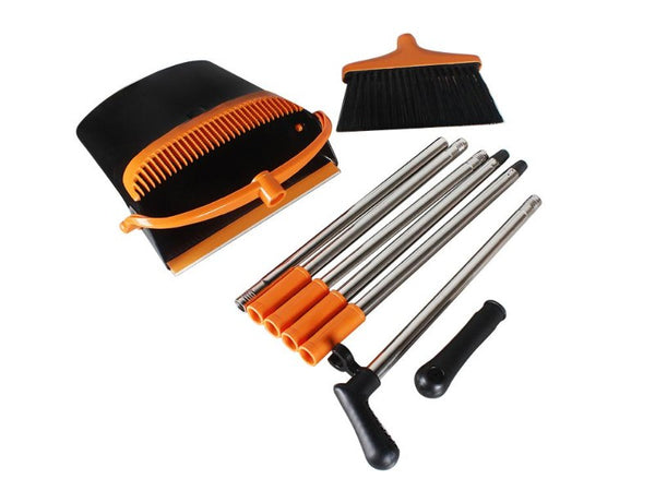 Adjustable Broom and Dustpan Set