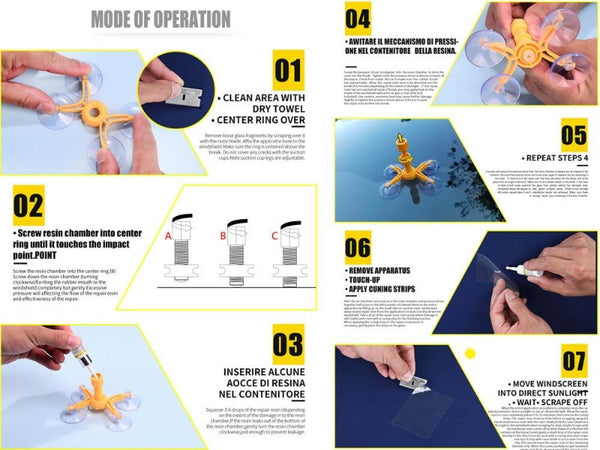 Car Windshield Repair Kit Car Window Glass Scratch Crack Restore