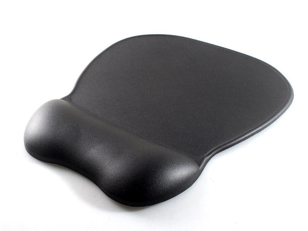 Ergonomic Mouse Pad with Soft Silicone Wrist Rest Black
